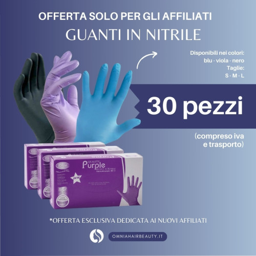 Offerta Guanti In Nitrile - Dedicata Agli Affiliati - Omnia Hair & Beauty