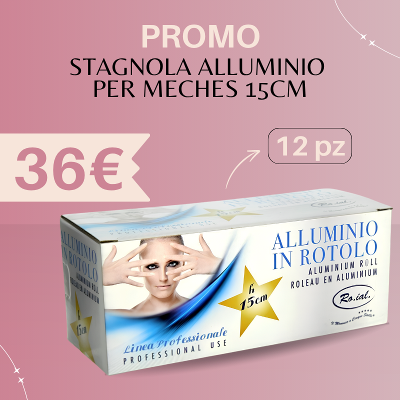 PROMO - Ro.ial Stagnola Alluminio per Meches 15cm